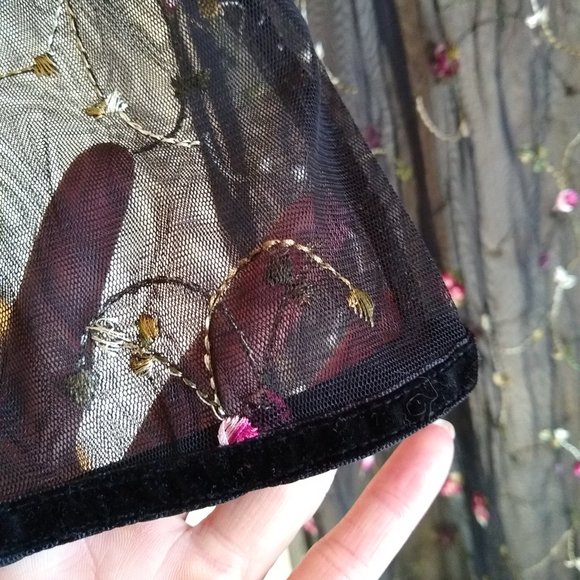 vintage y2k sheer mesh maxi long sleeve dress NWOT 🎈HOST PICK🎈 - Picture 5 of 13